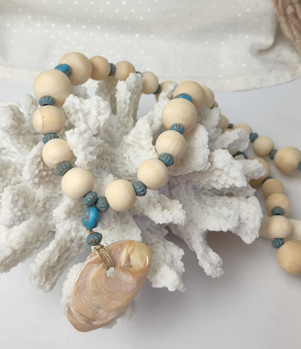 Natural Hue Bone Bead Necklace — SUMMER STRAUCH