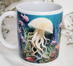 Coastal Jellyfish 3D Sublimated Mug