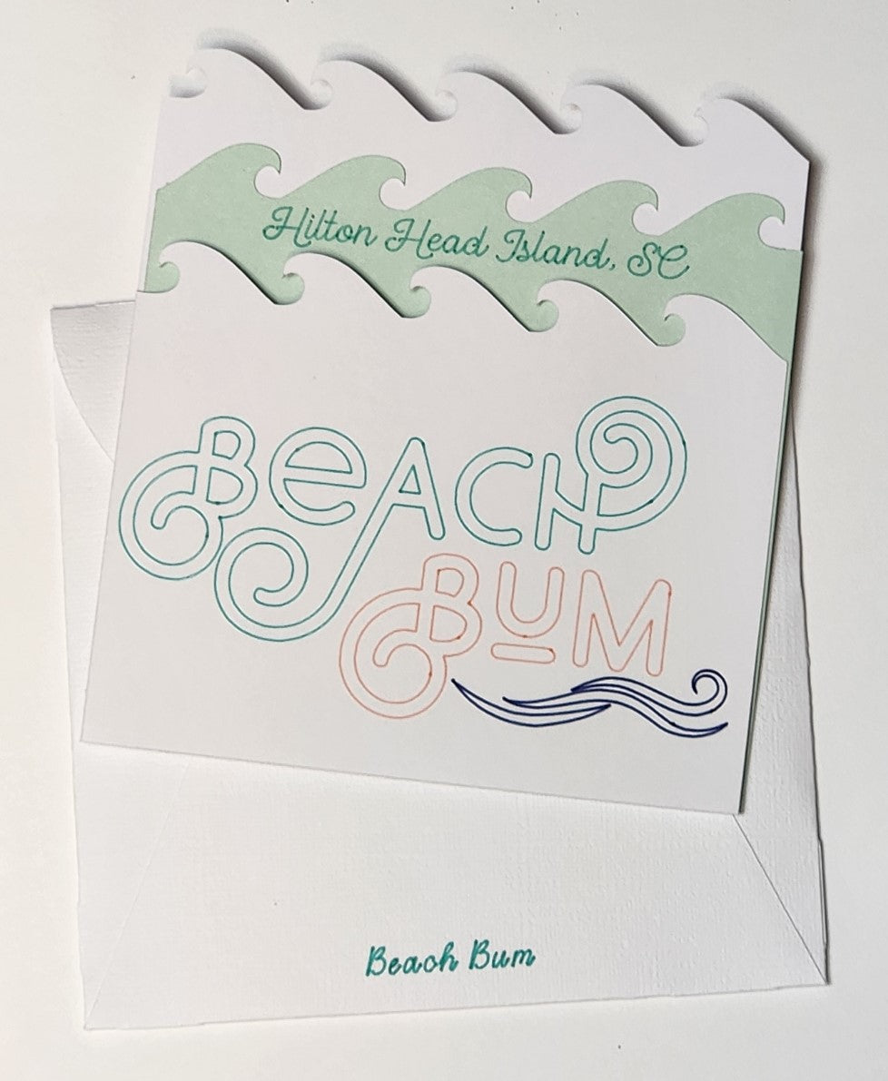 Handmade Cards Beach Bum Single Card