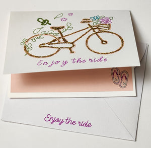 Handmade Cards Enjoy the ride Single Card