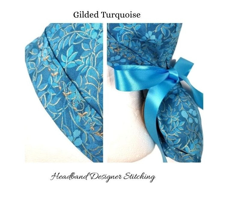 Coastal Artisan Surgical Cap - Sea Life & Gilded Turquoise Collection
