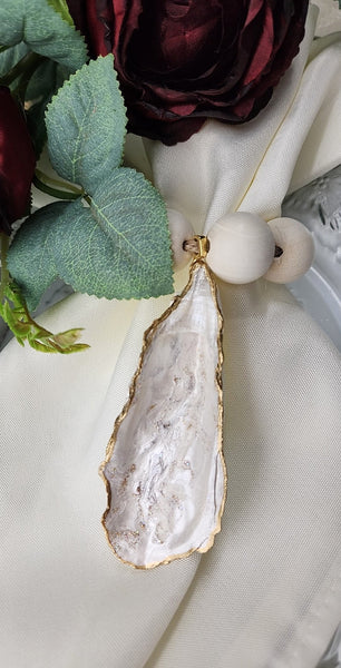 Custom order Bridal Events/Group Parties/Showers/Receptions/Party Favors - Group Oyster Shell Bead Napkin Rings