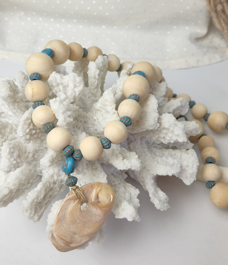 Seashell Beaded Necklace | Handmade by Libby & Smee