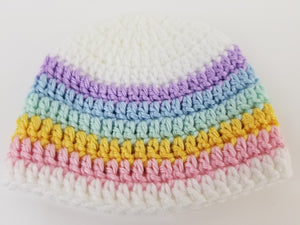 Rainbow Crochet Beanie - Miracle Baby Beanie
