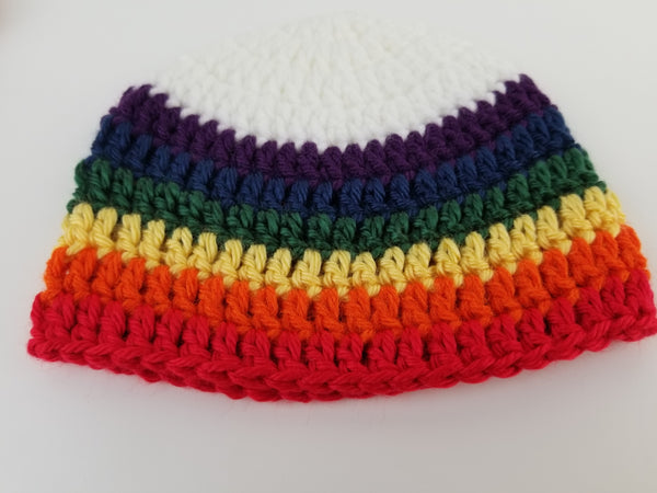 Rainbow Crochet Beanie - Miracle Baby Beanie